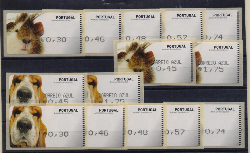 2411.jpg -     Lote:    2411      Lotes pelo Correio       Portugal       Descrição:         2005 &mdash; Animais domésticos. Máquina AMIEL. CE ETQ33. Correio normal + correio azul, impressão a preto, com recibos.         ETQ       Valor Base:     &euro; 10,00     Valor Venda:     Retirado     