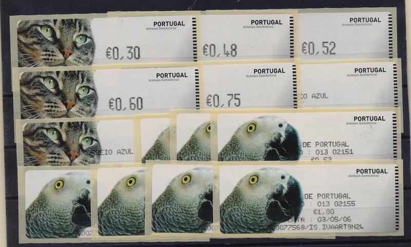 2412.jpg -     Lote:    2412      Lotes pelo Correio       Portugal       Descrição:         2005 &mdash; Animais domésticos. Máquina CROUZET. CE ETQ34. Correio normal + correio azul, impressão a preto, com recibos. Taxas de 2006.         ETQ       Valor Base:     &euro; 12,00     Valor Venda:     &euro; 12,00       