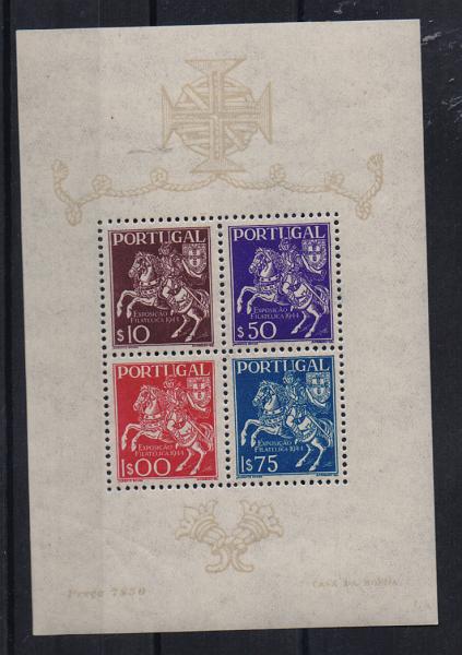 2455.jpg -     Lote:    2455      Lotes pelo Correio       Portugal       Descrição:         1944 &mdash; 3.ª Exposição Filatélica portuguesa. CE BLC5. Valor de catálogo &euro; 101,00.         BLC***       Valor Base:     &euro; 10,00     Valor Venda:     &euro; 12,00       