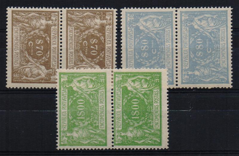 2478.jpg -     Lote:    2478      Lotes pelo Correio       Portugal       Descrição:         1920/22 &mdash; Encomendas Postais. Comércio e Indústria. CE EP 9/11. Lote de 3 pares verticais. Valor de catálogo &euro; 80,00.         ***       Valor Base:     &euro; 5,00     Valor Venda:     &euro; 5,00       