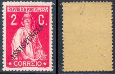 2484.jpg -     Lote:    2484      Lotes pelo Correio       Portugal       Descrição:         1912 &mdash; Tipo CERES com sobrecarga "ASSISTENCIA". 2 c carmim. CE04. Valor de catálogo &euro; 33,00.         ***       Valor Base:     &euro; 5,00     Valor Venda:     Retirado     