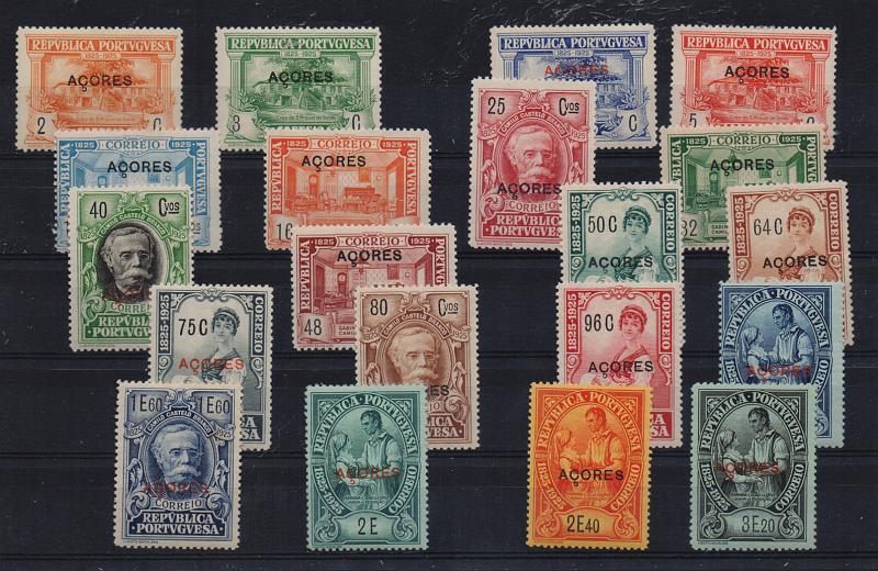 2505.jpg -     Lote:    2505      Lotes pelo Correio       Açores       Descrição:         1925 &mdash; Centenário de Camilo Castelo Branco com sobrecarga AÇORES. CE220/239. Série completa. Valor de catálogo &euro; 46,00.         ***       Valor Base:     &euro; 5,00     Valor Venda:     &euro; 5,00       