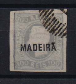 2509.jpg -     Lote:    2509      Lotes pelo Correio       Madeira       Descrição:         1868 &mdash; D. Luís I. Fita curva, não denteados, com sobrecarga Madeira. CE4, 100 reis lilás malva. Valor de catálogo &euro; 255,00.         O       Valor Base:     &euro; 15,00     Valor Venda:     &euro; 15,00       