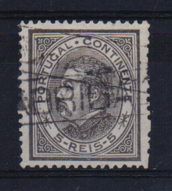 2612.jpg -     Lote:    2612      Lotes pelo Correio       Portugal       Descrição:         Carimbos nominativos. 1880/81 &mdash; D. Luís I. De perfil. CE52, 5 reis obliterado com carimbo batido a preto "ABRIGADA".         O       Valor Base:     &euro; 5,00     Valor Venda:     Retirado     
