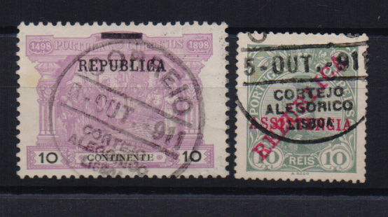 2654.jpg -     Lote:    2654      Lotes pelo Correio       Portugal       Descrição:         Carimbos comemorativos. Lote composto por selos CE193 e CE IP1, com carimbos batidos a preto " CORREIO / CORTEJO ALEGÓRICO / LISBOA".         O       Valor Base:     &euro; 5,00     Valor Venda:     &euro; 5,00       