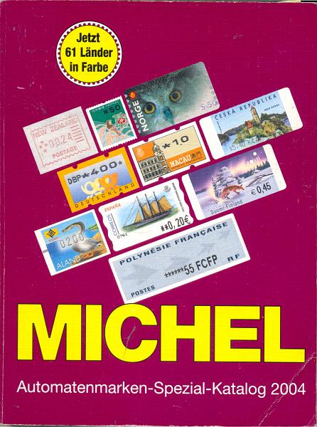 2674.jpg -     Lote:    2674      Lotes pelo Correio              Descrição:         MICHEL Automatenmarken-Spezial Katalob 2004 + Catálogo Especial de ATM's, da MICHEL        Livro        Valor Base:     &euro; 5,00     Valor Venda:     Retirado     