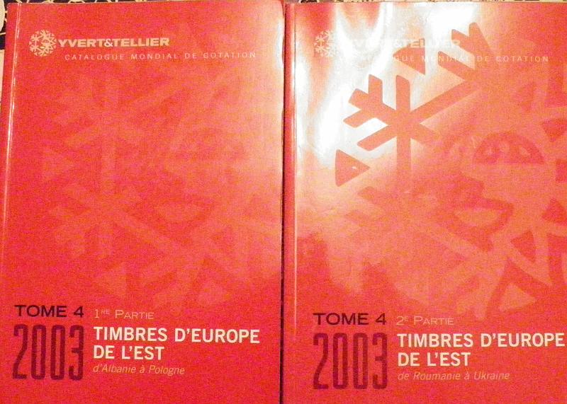 2675.jpg -     Lote:    2675      Lotes pelo Correio              Descrição:         Catálogos Yvert-Tellier "Timbres d'Europe de l'Est: D'Albanie à Pologne; 2003 &mdash; tome 4 &mdash; 1ª partie + De Roumanie à Ukraine; 2003 &mdash; tome 4 &mdash; 2ª partie        Livro        Valor Base:     &euro; 5,00     Valor Venda:     Retirado     