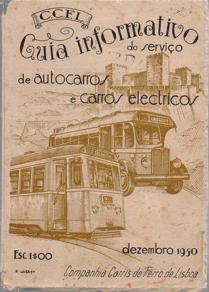 2698.jpg -     Lote:    2698      Lotes pelo Correio              Descrição:         Guia Informativo do Serviço de Autocarros e carros eléctricos, Dezembro 1950.         Livro       Valor Base:     &euro; 12,00     Valor Venda:     &euro; 18,00       
