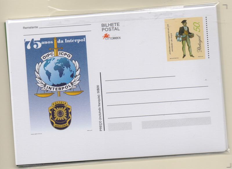 2783.jpg -     Lote:    2783      Lotes pelo Correio              Descrição:         Portugal. Lote com 10 inteiros com selos tipo Profissões e Personagens, todos em estado de novo e comemorativos.         Lote       Valor Base:     &euro; 5,00     Valor Venda:     Retirado     