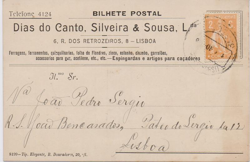 2803.jpg -     Lote:    2803      Lotes pelo Correio              Descrição:         Portugal. Lote com dezenas de postais ilustrados, comerciais, franquiados com selos tipo Ceres. Alguma marcofilia. Lote a ver.         Lote       Valor Base:     &euro; 15,00     Valor Venda:     &euro; 20,00       