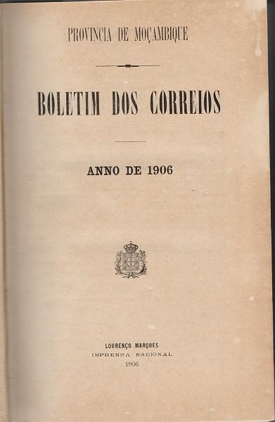 0221.jpg -     Lote:    221      J. M. Castanheira da Silveira             Descrição:         Boletim dos Correio e Telégraphos (1906-1909) &mdash; Província de Moçambique. Um volume encadernado. MR.        Livro       Valor Base:     &euro; 100,00     Valor Venda:     &euro;      