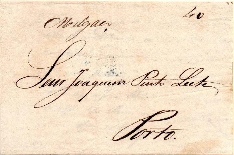0316.jpg -     Lote:    316                   Descrição:         Melgaço &mdash; Manuscrito a sépia, em carta datada de Melgaço (15.05.46) para o Porto com o porte de 40 reis manuscrito a sépia.        Carta       Valor Base:     &euro; 25,00     Valor Venda:     &euro;      