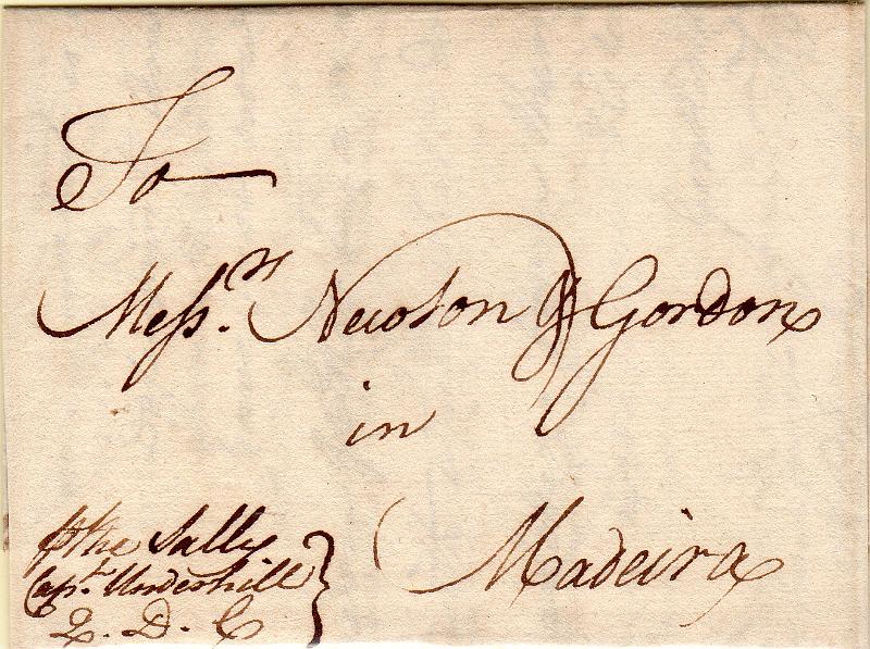 0349.jpg -     Lote:    349                   Descrição:         Madeira * Correios-mores. Sobrescrito circulado de Lisboa (24.01.1866) para a Madeira (10.02.1866)..        Carta       Valor Base:     &euro; 25,00     Valor Venda:     &euro;      