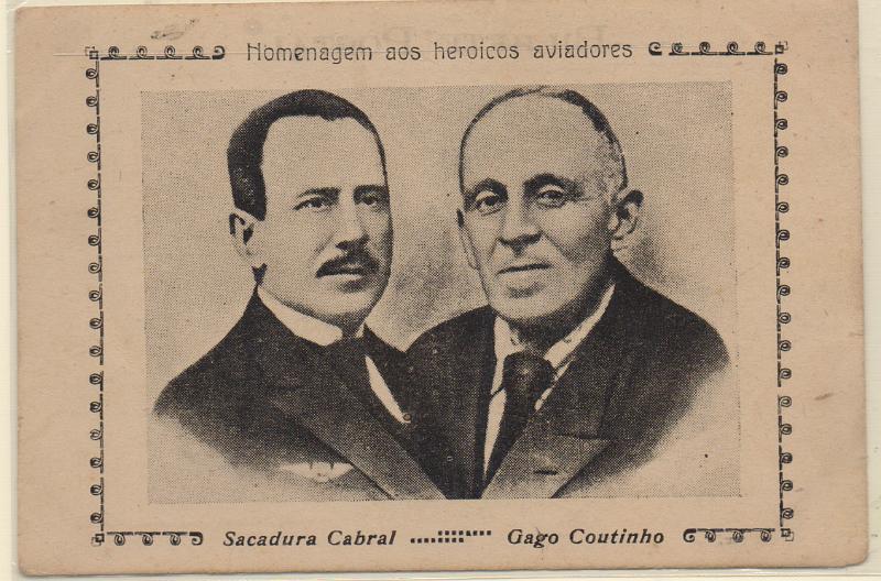 0573.jpg -     Lote:    573                   Descrição:         Sacadura Cabral e Gago Coutinho (Homenagem aos heroicos aviadores). Novo.        PI       Valor Base:     &euro; 15,00     Valor Venda:     &euro;      