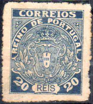 0874.jpg -     Lote:    874                   Descrição:         1919 &mdash; Monarquia do Norte. Não Emitidos, Prova para o selo de 20reis em azul, não denteada. R.        PRV       Valor Base:     &euro; 12,00     Valor Venda:     &euro;      