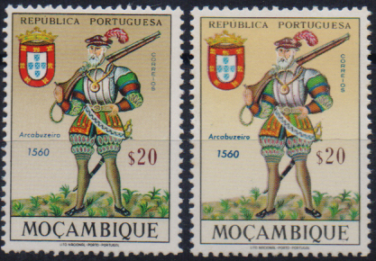 0903.jpg -     Lote:    903                   Descrição:         1967 &mdash; Uniformes do Exército. CE490, $20. Prova de cor. Acompanha selo normal para comparação.        PRV       Valor Base:     &euro; 20,00     Valor Venda:     &euro;      