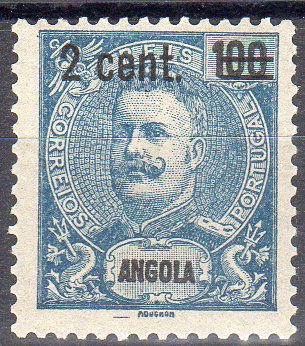 0999.jpg -     Lote:    999                   Descrição:         1920 &mdash; D. Carlos I Mouchon, com sobretaxa. Clandestinos. Selo de 2 Cent. s/ 100 reis azul. Emitido clandestinamente.        **       Valor Base:     &euro; 15,00     Valor Venda:     &euro;      