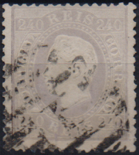 1133.jpg -     Lote:    1133                   Descrição:         1870/76 &mdash; D. Luís I. Fita direita. CE46, 240 reis lilás, denteado 12 &frac12;, papel liso. Valor de catálogo &euro; 1830,00.        O       Valor Base:     &euro; 100,00     Valor Venda:     &euro;      