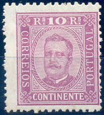 1143.jpg -     Lote:    1143                   Descrição:         1892/1893 &mdash; D. Carlos I. (Diogo Neto). CE69, 10 reis, lilás, denteado 11 &frac12;. Valor de catálogo &euro; 2700,00.        **       Valor Base:     &euro; 300,00     Valor Venda:     &euro;      