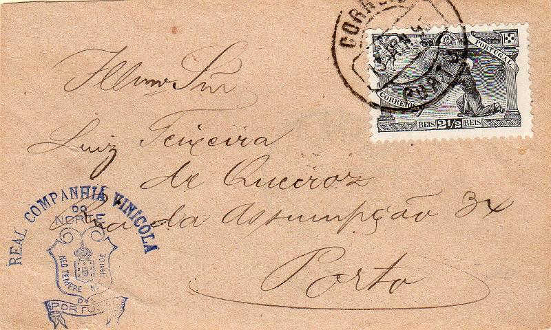 1156.jpg -     Lote:    1156                   Descrição:         1895 &mdash; 7.º Centenário do Nascimento de S. António. CE111, 2 &frac12; reis em sobrescrito de reduzidas dimensões, circulado no Porto (13.06.95 &mdash; 1.º dia de circulação).~        Carta       Valor Base:     &euro; 50,00     Valor Venda:     &euro;      