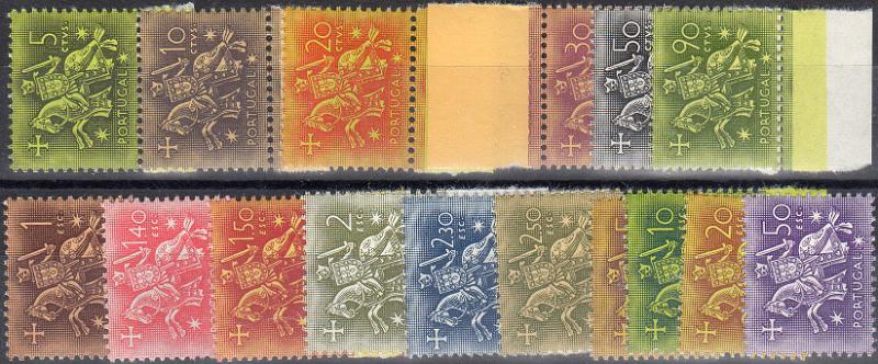 1305.jpg -     Lote:    1305                   Descrição:         1953 &mdash; Cavaleiro Medieval. CE763/777. Série completa. Valor de catálogo &euro; 207,00.        ***       Valor Base:     &euro; 40,00     Valor Venda:     &euro;      