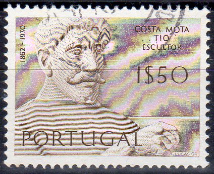 1312.jpg -     Lote:    1312                   Descrição:         1971 &mdash; Escultores Portugueses. CE1102, 1$50 sépia em denteado 13 &frac12;. Valor de catálogo &euro; 500,00.        O       Valor Base:     &euro; 100,00     Valor Venda:     &euro;      