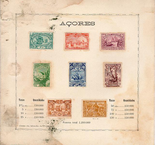 1355.jpg -     Lote:    1355                   Descrição:         1898 &mdash; IV Centenário do Descobrimento do caminho Marítimo para a Índia. CE 88/95. Pagela em cartão editada pela Casa da Moeda com a série completa. Algumas manchas, porém exemplar de grande raridade. Única conhecida.        PGL       Valor Base:     &euro; 100,00     Valor Venda:     &euro;      