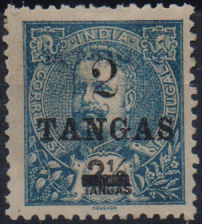 1471.jpg -     Lote:    1471                   Descrição:         1903 &mdash; D. Carlos I Mouchon, com sobretaxa. CE199, 2 Tangas s/ 2 &frac12; Tangas. Selo remetido pela Secretaria de Berna para as Administrações Postais do Ultramar Português, através do Ministério da Marinha e do Ultramar, onde lhe foi aplicada a sobrecarga "ULTRAMAR" com a finalidade de lhes retirar o poder de franquia. B e R.        *       Valor Base:     &euro; 28,00     Valor Venda:     &euro;      