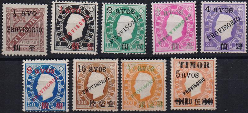 1498.jpg -     Lote:    1498                   Descrição:         1894 &mdash; D. Luís I. Fita direita. Com sobrecarga PROVISORIO e sobretaxa. CE39/42, 44, 46, 48 e 49. Valor de catálogo &euro; 128,00.        *       Valor Base:     &euro; 25,00     Valor Venda:     &euro;      