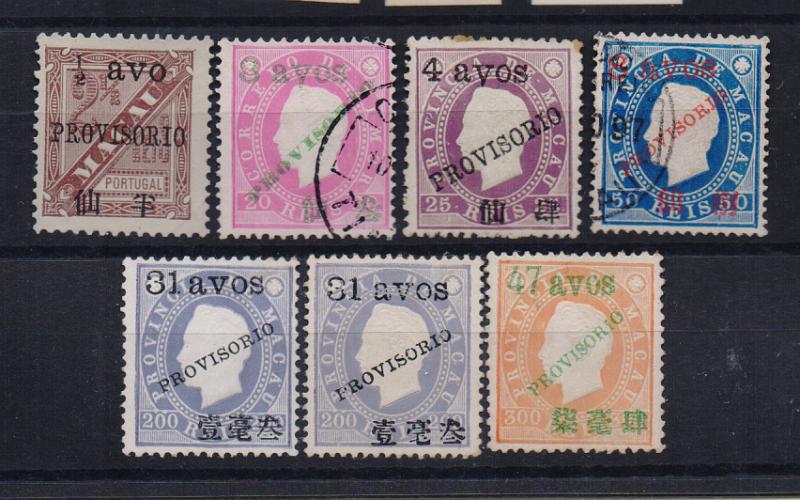 1501.jpg -     Lote:    1501                   Descrição:         1894 &mdash; D. Luís I com Sobrecarga "Provisorio" e sobretaxa. CE 59, 61, 62, 64 (denteado 13 &frac12;), 67 (em denteado 12 &frac12; e 13 &frac12;), 68. CE 59, 62, 67 e 68 novos, restantes usados. Valor de catálogo &euro; 297,00.        */O       Valor Base:     &euro; 65,00     Valor Venda:     &euro;      