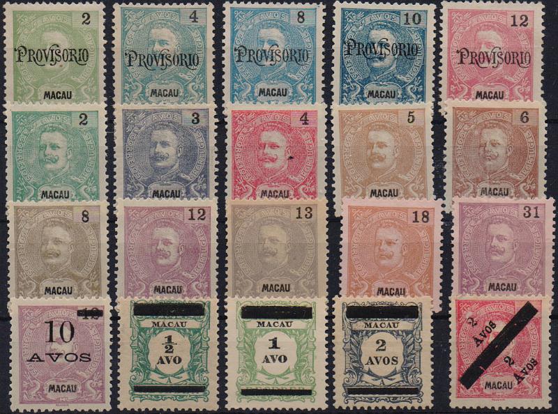 1512.jpg -     Lote:    1512                   Descrição:         1902/1911 &mdash; D. Carlos I, com sobrecarga PROVISORIO" + D. Carlos I. Novas cores e valores + D. Carlos I, com sobretaxa + Selos de Porteado com sobretaxa + D. Carlos, com sobretaxa. CE124/128, CE129/139, CE140, CE141/143, CE145. Valor de catálogo &euro; 489,00.        **/*       Valor Base:     &euro; 100,00     Valor Venda:     &euro;      
