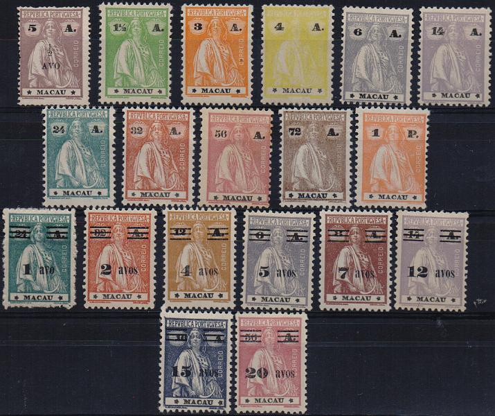 1523.jpg -     Lote:    1523                   Descrição:         1924/33 &mdash; Ceres + Ceres com sobretaxa. CE247/256 (selo de 1P sem goma) + CE260/267. Valor de catálogo &euro; 602,50.        **       Valor Base:     &euro; 100,00     Valor Venda:     &euro;      