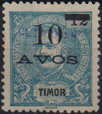 1734.jpg -     Lote:    1734                   Descrição:         1903 &mdash; D. Carlos I Mouchon, com sobretaxa. CE111, 10 avos s/ 12 avos. Selo remetido pela Secretaria de Berna para as Administrações Postais do Ultramar Português, através do Ministério da Marinha e do Ultramar, onde lhe foi aplicada a sobrecarga "ULTRAMAR" com a finalidade de lhes retirar o poder de franquia. B e R.        *       Valor Base:     &euro; 28,00     Valor Venda:     &euro;      