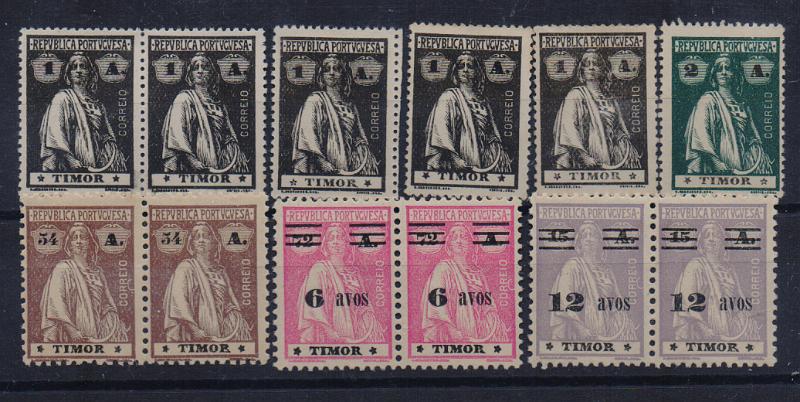 1737.jpg -     Lote:    1737                   Descrição:         1914 &mdash; Ceres. Lote composto por 12 selos (4 pares + 4 selos isolados) de 1 avo (4), 2 avos (1), 54 avos (par), 6 avos s/ 72 avos (par) e 12 avos s/ 15 avos (par) com diferentes posições das estrelas. Valor de catálogo &euro; 262,00.        ***/**       Valor Base:     &euro; 50,00     Valor Venda:     &euro;      