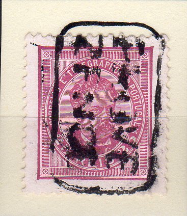 1846.jpg -     Lote:    1846                   Descrição:         Carimbos nominativos. 1884/87 &mdash; D. Luís I. De frente. Novos valore. CE63, 25 reis, papel porcelana, denteado 11 &frac12;, obliterado com carimbo batido a preto de PROVE / XENDE". MB.        O       Valor Base:     &euro; 12,00     Valor Venda:     &euro;      