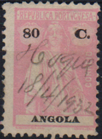 1864.jpg -     Lote:    1864                   Descrição:         Obliterações manuscritas. 192&frac12;2 &mdash; Ceres. CE209, 80c. Obliterado a manuscrito "HOQUE / 18/4/1932".        O       Valor Base:     &euro; 25,00     Valor Venda:     &euro;      