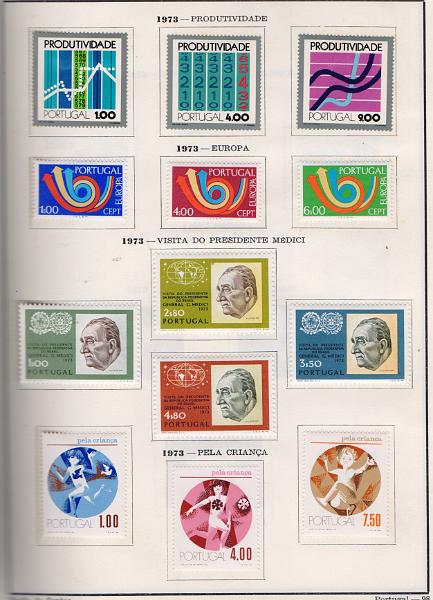 2000.jpg -     Lote:    2000                   Descrição:         Portugal. Álbum com selos de 1853-1973 com selos novos e usados. Algumas faltas. Alguns selos colados. Lote a ver.        Lote       Valor Base:     &euro; 750,00     Valor Venda:     &euro;      