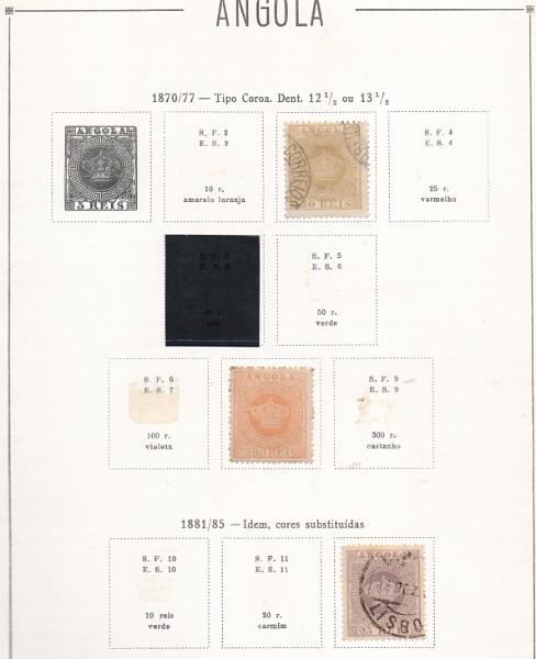 2027.jpg -     Lote:    2027                   Descrição:         Angola. Coleção de selos usados montada em folhas Eládio dos Santos, incluindo a série dos aves. Bom valor de catálogo. Lote a ver.        Lote       Valor Base:     &euro; 40,00     Valor Venda:     &euro;      