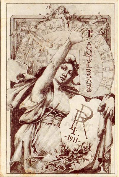 2294.jpg -     Lote:    2294      Lotes pelo Correio              Descrição:         Publicitários. REPUBLICA &mdash; Primeiro Aniversário da República &mdash; 1911.        PI       Valor Base:     &euro; 8,00     Valor Venda:     &euro;      