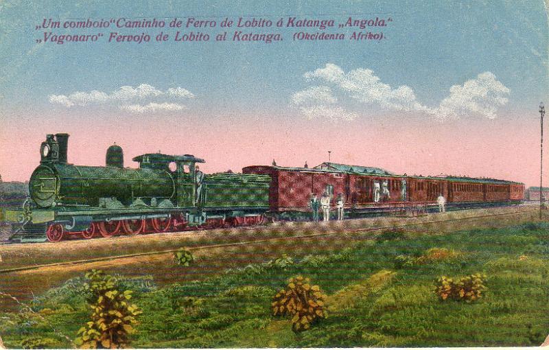 2320.jpg -     Lote:    2320      Lotes pelo Correio              Descrição:         Temáticos. Caminhos de ferro. "Um comboio" Caminho de Ferro do Lobito à Katanga.        PI       Valor Base:     &euro; 8,00     Valor Venda:     &euro;      