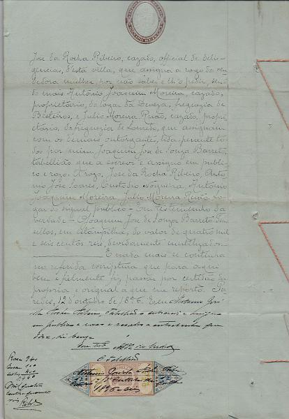 2340.jpg -     Lote:    2340      Lotes pelo Correio              Descrição:         Fiscais, Portugal. Lote com 10 folhas de papel selado com STO oval castanho de 100 reis com variantes nas datas: "1893" em albino, na oval e marca de água; "1900" em albino e na oval, e sem data na marca de água; sem datas em albino e na oval, e "1896" na marca de água.        Lote       Valor Base:     &euro; 5,00     Valor Venda:     &euro;      
