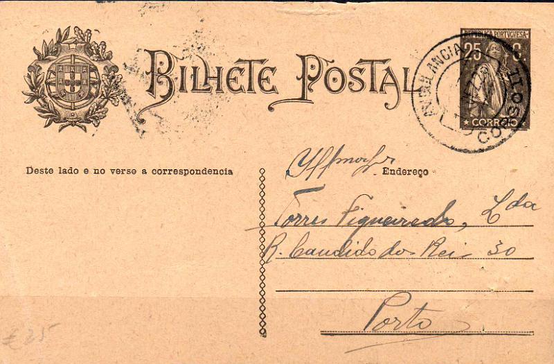 2389.jpg -     Lote:    2389      Lotes pelo Correio              Descrição:         Marcas do correio ferroviário. 1924/26 &mdash; Ceres. OM74, 25c preto. Circulado de Chaves (14.12.26) para o Porto. Carimbo batido a preto "AMBULÂNCIA / CORGO ii".        IC       Valor Base:     &euro; 8,00     Valor Venda:     &euro;      