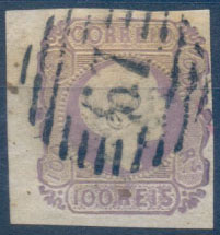 2446.jpg -     Lote:    2446      Lotes pelo Correio              Descrição:         1855/1856 - D. Pedro V. Cabelos lisos. CE9, 100 reis, lilás. Obliterado com carimbo da 1ª reforma "67" &mdash; Oliveira de Azeméis. Valor de catálogo &euro; 175,00.        O       Valor Base:     &euro; 15,00     Valor Venda:     &euro;      