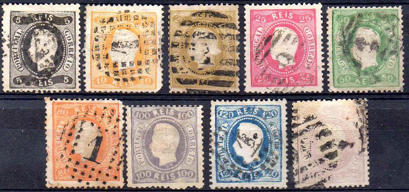 2491.jpg -     Lote:    2491      Lotes pelo Correio              Descrição:         1867/70 &mdash; D. Luís I. Fita curva, denteados. CE27/35. Série completa. Valor de catálogo &euro; 2.026,00.        O       Valor Base:     &euro; 200,00     Valor Venda:     &euro;      