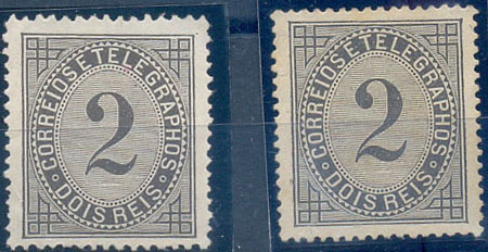 2544.jpg -     Lote:    2544      Lotes pelo Correio              Descrição:         1884 &mdash; Taxa de Telegramas. CE59, 2 reis. Dois selos em denteado 12 &frac12; e 13 &frac12;. Valor de catálogo &euro; 82,00.        *       Valor Base:     &euro; 6,00     Valor Venda:     &euro;      