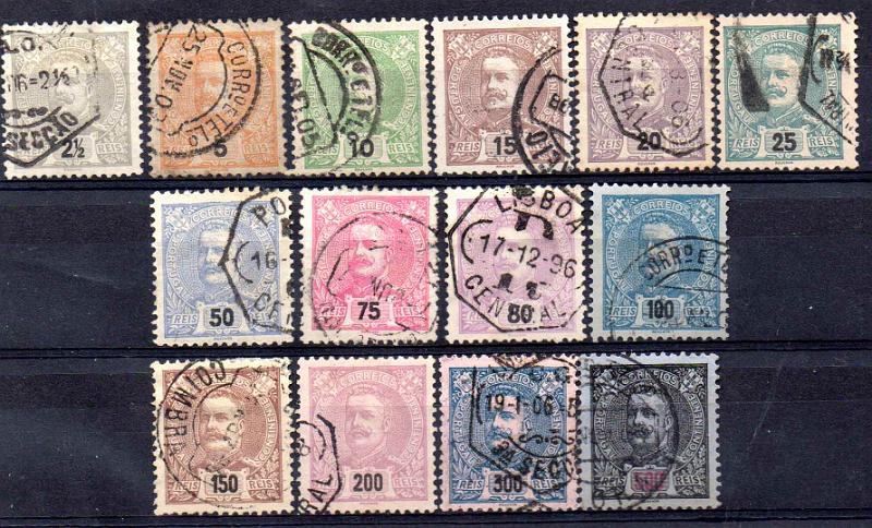 2588.jpg -     Lote:    2588      Lotes pelo Correio              Descrição:         1895/96 &mdash; D. Carlos I Mouchon. CE126/139. Série completa. Valor de catálogo &euro; 75,00.        O       Valor Base:     &euro; 8,00     Valor Venda:     &euro;      
