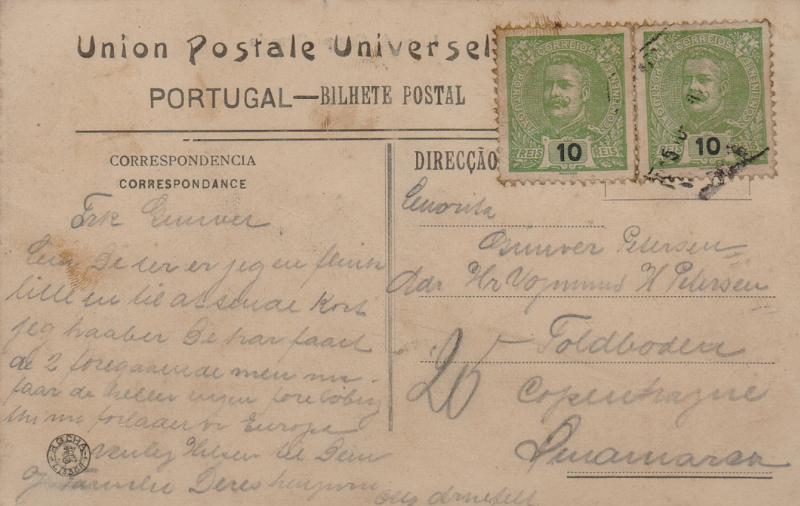 2592.jpg -     Lote:    2592      Lotes pelo Correio              Descrição:         1895/96 &mdash; D. Carlos I Mouchon. Lote com 4 postais ilustrados e 3 sobrescritos circulados com selos de 10 reis, 15 reis, 20 reis e 50 reis CE128/130 e 132. Lote a ver.        Lote       Valor Base:     &euro; 20,00     Valor Venda:     &euro;      