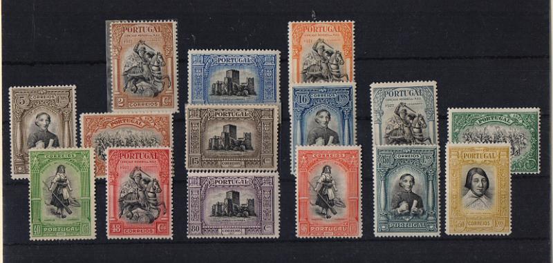 2700.jpg -     Lote:    2700      Lotes pelo Correio              Descrição:         1927 &mdash; Independência de Portugal * 2.ª emissão. CE420/434. Série completa. Valor de catálogo &euro; 140,00.        **       Valor Base:     &euro; 15,00     Valor Venda:     &euro;      