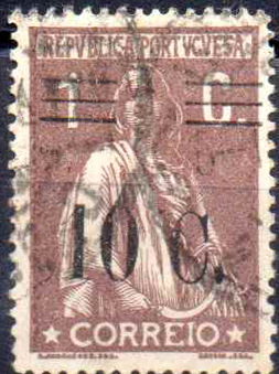 2706.jpg -     Lote:    2706      Lotes pelo Correio              Descrição:         1928/29 &mdash; Ceres, com sobretaxa. CE455, 10c s/ 1c castanho, denteado 15x14. Valor de catálogo &euro; 104,00.        O       Valor Base:     &euro; 12,00     Valor Venda:     &euro;      