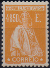 2720.jpg -     Lote:    2720      Lotes pelo Correio              Descrição:         1930 &mdash; Ceres. Gravura retocada. CE512, 4$50. Charneira ligeira. Valor de catálogo &euro; 90,00.        **       Valor Base:     &euro; 10,00     Valor Venda:     &euro;      